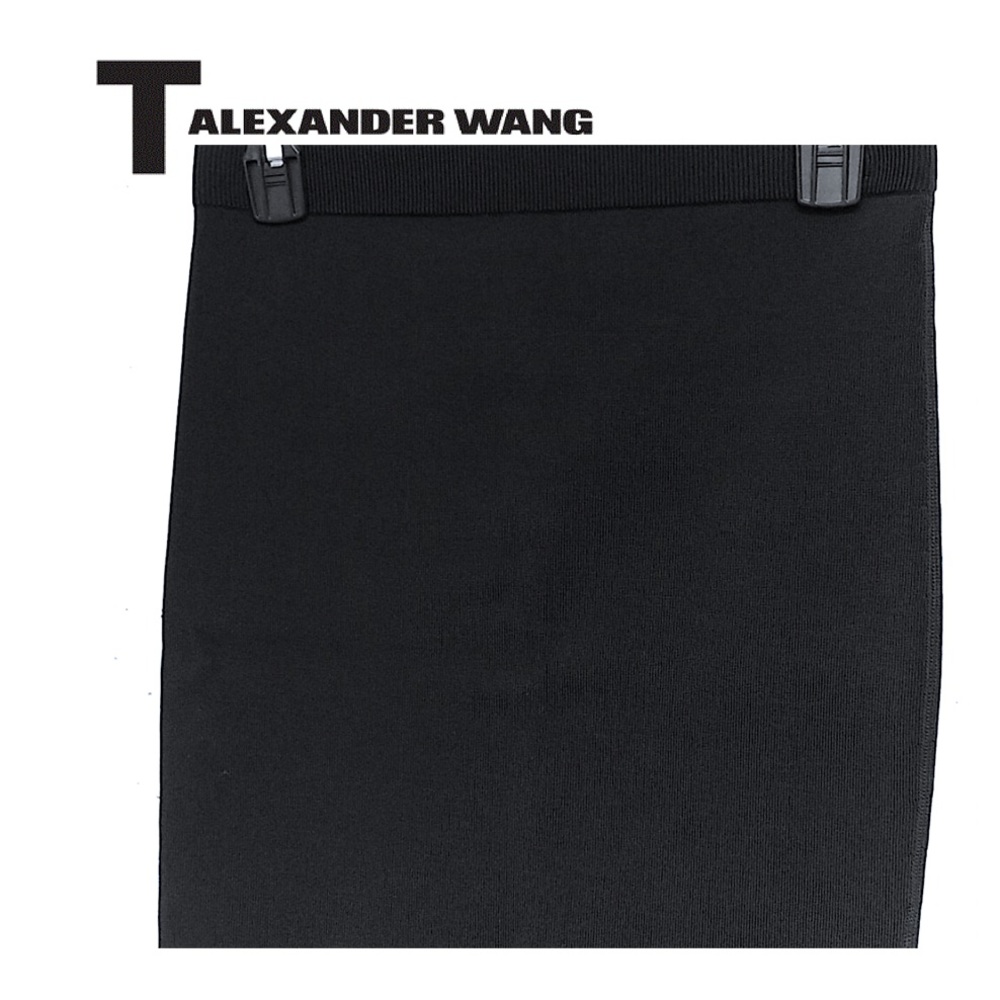 T BY ALEXANDER WANG - Stretch-Knit Pencil Skirt - Picture 6 of 8